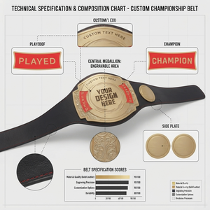Ceinture Champion Unisexe Durable Épaisseur 2cm Taille Haute Alliage de Zinc Longueur 2,2m Doublure en Nylon Droite Emballage Personnalisé Équipement - Product Image 4