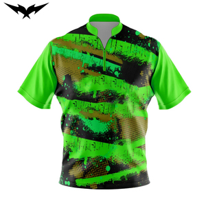 <b>Bowling</b> Jerseys High Quality Sublimation Printing Breathable Comfortable Quarter Zip 1/4 Zipper Reversible 100% Polyester - Product Image 1
