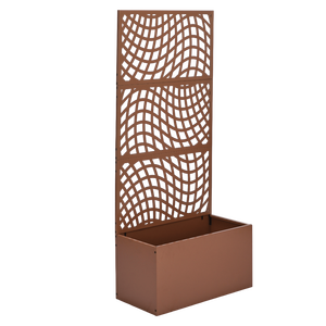 Jardinière en métal de 70 pouces de hauteur avec treillis pour plantes grimpantes et légumes, type pot - Product Image 2