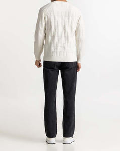 Suéter personalizado de punto, tejido suave y liso, de manga larga, estilo casual, cuello redondo, para invierno. - Product Image 4