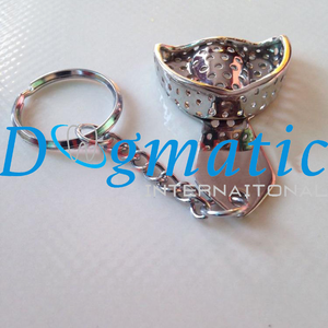 Bandeja de Impresión Dental Manual Reutilizable de Acero Inoxidable, Mini Llavero con Forma, Instrumentos Quirúrgicos - Product Image 2