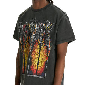 Camisetas de Manga Corta con Cuello Redondo Personalizadas para Hombre, Estilo Urbano, 240g, Algodón/Fibra de Bambú, Ecológicas, Transpirables, Estampadas - Product Image 3