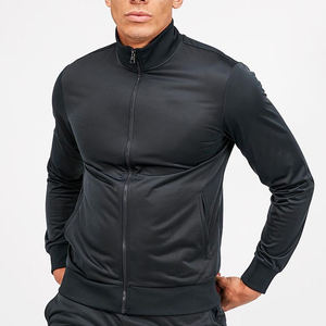 Men's Black Quick Dry Breathable Fleece Tracksuit Full <b>Zip</b> <b>Hooded</b> Sporty Jogging Suit Side Pockets Polyester/Cotton Winter Wear - Product Image 5