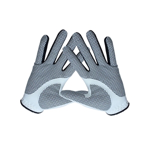 Gants de golf à marque privée pour homme, main gauche, antidérapants, paume en silicone, doigts respirants perforés, logo tissé, pour le sport - Product Image 4