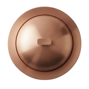 Minimalist Round Copper Butter Dish With Lid Airtight Freshness Preservation Kitchen Use <b>Metal</b> Food <b>Container</b> - Product Image 2