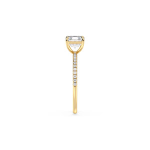 Anillo de diamantes cultivados en laboratorio CVD HPHT con certificado IGI de oro sólido de 14K personalizable REYES para mujer, joyería de lujo para regalo de compromiso. - Product Image 4