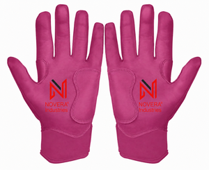 Professional Manufacturer High Quality Leather Baseball Batting Gloves Anti-Slip Standard Fit Customized Colors Logo <b>Hook</b> Loop - Product Image 4