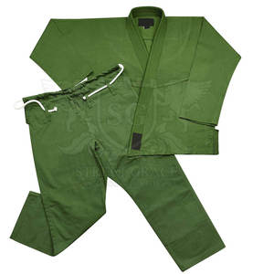 Uniforme de Jiu-Jitsu Verde Oliva, con Logotipo Personalizado, Estilo Shoyoroll, Talla Tatami, Calidad Premium, Fabricante Pakistaní, Uniforme BJJ - Product Image 2