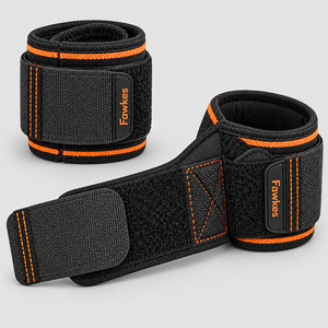Attelle de soutien du poignet Fawkes, fermeture réglable à boucle auto-agrippante pour la musculation, l'entraînement en force, unisexe, noir, réglable - Product Image 4