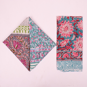 Sustainable Cotton Handmade Bandana Skin Friendly <b>Square</b> <b>Scarf</b> Unisex Colorful Wristband Organic Handkerchief - Product Image 4