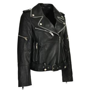 Spring Autumn Unisex Genuine Sheepskin Leather <b>Jacket</b> Zipper Design Streetwear Hooded Quick Dry Breathable Wholesale Custom High - Product Image 2