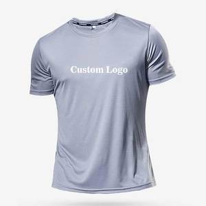 T-shirt de sport pour homme 100 % coton de haute qualité, vêtements d'entraînement, impression personnalisée, service OEM, anti-boulochage, coupe ample - Product Image 5