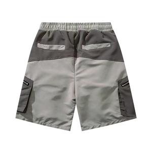 Pantalones Cortos Cargo para Hombre, Cintura Media, Cordón Ajustable, Secado Rápido, Bolsillos con Cremallera, Estilo Casual, Gris, Lona de Algodón, Estampado de Pelotas de Golf - Product Image 2