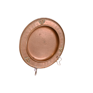Assiettes de présentation rondes en cuivre, faites à la main, en métal poli, design minimaliste pour la table à manger - Product Image 6