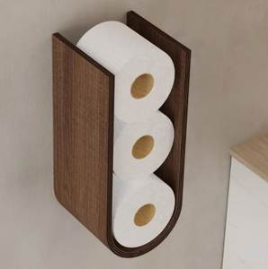 Portarrollos de Papel Higiénico Cuadrado de Madera Ecológico para Montar en la Pared, Hecho a Mano, Calidad Premium, Ideal para Regalo de Inauguración, Precio Bajo, Venta al Por Mayor - Product Image 1