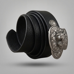 Cinturón de Cuero Vintage con Hebilla de Moda, Venta al por Mayor, Cinturón de Cuero de Grano Completo Ligero para Hombre, Color Sólido Personalizado de Primera Calidad - Product Image 4
