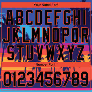 Sudadera con Capucha Deportiva de Forro Polar con Estampado 3D de Palmeras Negras y Naranjas, de Primera Calidad, Personalizada, Estilo Urbano - Product Image 3