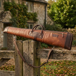 Bolsa de cuero de alta calidad para armas de caza, tipo trampa para animales, con etiqueta personalizada, fundas de cuero para armas de caza y tiro en venta - Product Image 6