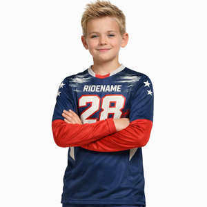 Jersey de Motocross MX Personalizado con Impresión Digital para Hombre, Manga Larga, Spandex/Poliéster, Secado Rápido y Transpirable, Servicio OEM - Product Image 2