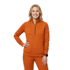 Blouse médicale unisexe style tactique, pull à fermeture éclair 1/4, uniforme d'hôpital, veste de maintien au chaud, poches zippées, vente en gros de blouses médicales - Product Image 1