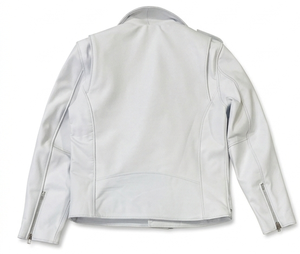 Cow <b>Biker</b> <b>Jacket</b> / Motorcycle <b>Jacket</b> Moto <b>Jacket</b> Perfecto <b>Jacket</b> Asymmetrical Leather <b>Jacket</b> diagonal zipper. - Product Image 2