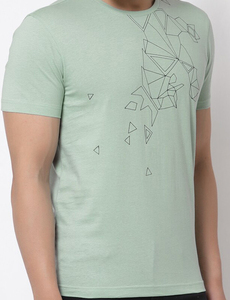 Camiseta de algodón con estampado para hombre, corte regular, manga corta, ligera, informal, para entrenamiento deportivo, viajes y uso diario. - Product Image 3