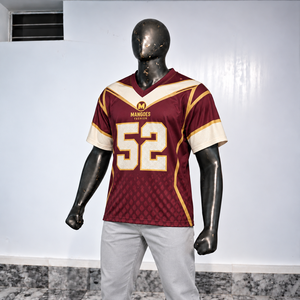 Camiseta Retro de Fútbol Americano para Fanáticos, Estilo Vintage con Rayas, Botones al Frente, Estampado Clásico Deportivo, Ropa Casual de Calle, Secado Rápido - Product Image 6
