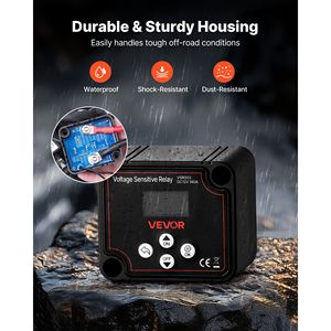 Isolateur de batterie intelligent double 12V 140 Ampères pour voiture et bateau avec écran LCD, relais sensible à la tension VSR, compatible lithium et plomb-acide - Product Image 5