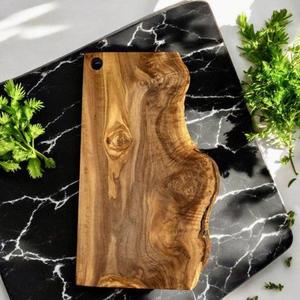 Planche à découper rectangulaire en bois d'acacia de qualité supérieure, durable, passe au lave-vaisselle, pour légumes, fruits, viande et cuisson quotidienne - Product Image 5