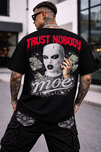 Camiseta DTG con Logotipo Personalizado, de Alta Calidad, Lavada, 280 GSM, con Estampado Gráfico, Corte Holgado, para Hombre, Proveedor OEM - Product Image 3