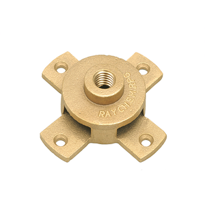 Un dispositif de fixation utilisé dans les systèmes de protection contre la foudre pour maintenir en toute sécurité une tige de base de borne d'air en laiton plaqué pour la protection contre la foudre. - Product Image 5