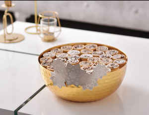 Bol en métal bols à chocolat et à fruits de la dernière conception pour la salle à manger par United Trade World - Product Image 4