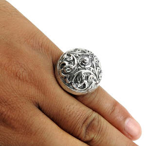Adorable Band <b>Ring</b> With Classic Design Crafted From 925 Solid Sterling Silver Bohemian Jewelry For Women At Reasonable Price - Product Image 2