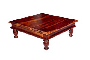 Classic Wooden Chowki Religious Prayer <b>Table</b> For Home Worship Rituals <b>And</b> Decorative Temple <b>Settings</b> - Product Image 3