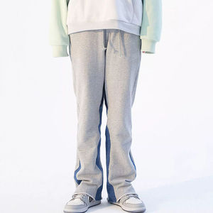 <b>Men</b> Classic Style <b>Flare</b> Sweatpants Canvas Breathable Quick Dry Elastic Waist Heavyweight Side Pockets Comfort Relaxed Fit - Product Image 1