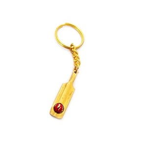 Cricket Bat and Rotating Ball Metal Keychain with <b>Key</b> <b>Ring</b> Sports Lover Gift Cricket Souvenir <b>Bag</b> Charm - Product Image 2