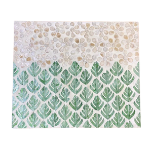 Mother of Pearl Inlay Charger <b>Plate</b> Boho Shell Placemat for Destination Wedding & Fine Food Storage - Product Image 1