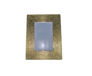 Rectangle Metal <b>Mirror</b> <b>Frame</b> with Embossed Floral Pattern Durable Home Decor - Product Image 2