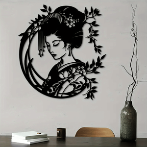 CIFbuy Arte da Parete in Ferro Stile Giardino Zen Giapponese Vintage per Hotel, Portico, Cortile, Patio, Soggiorno, Ufficio - Servizio di Montaggio Incluso - Product Image 2