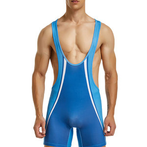 Comfortable Fit Wrestling <b>Singlets</b> <b>For</b> <b>Men</b> Training Practice Gym Workout And Professional Competition Matches - Product Image 6