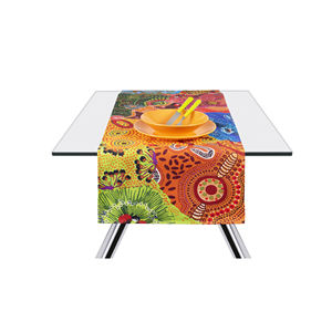 Runner da Tavolo Excelsa in Cotone Aborigeno 45x140 Cm Multicolore - Product Image 2