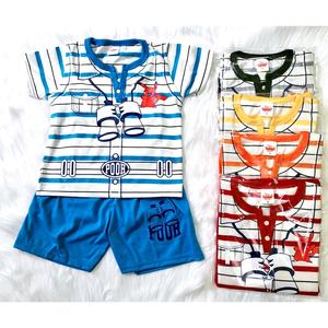 Combinaison de jogging en coton pour enfant, vêtements de maison, motif dessin animé, pyjama à manches courtes, nouvelle collection été 2020 - Product Image 4