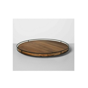 Bandeja de Madera para Servir Comida con Asas, para Desayuno, Café, Té, Bocadillos, Cocina y Servicio de Restaurante - Product Image 3