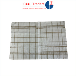 Top Selling Dealer of Excellent Quality Checks Waffle Weave Pattern Towel with <b>Border</b> for Kitchen Hand Towel Use at Best Price - Product Image 3