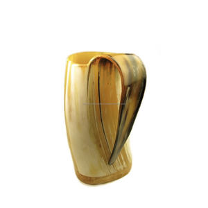 Meilleure qualité Viking tasse de corne à boire technique polie premier choix des clients fabriqué inde artisanat naturel en gros - Product Image 2