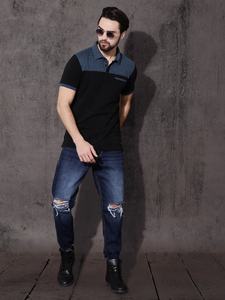 Polo de golf personnalisé 100% coton polyester pour hommes, uniforme d'affaires de haute qualité, impression brodée du logo, solide - Product Image 5