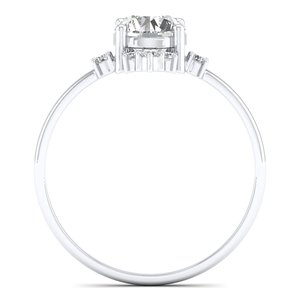 REYES Premium Quality 925 Sterling <b>Silver</b> VVS Moissanite Engagement <b>Solitaire</b> <b>Rings</b> For Women GRA Certified Fine Jewelry - Product Image 3