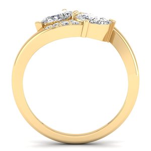 REYES Luxury <b>925</b> Sterling <b>Silver</b> 1.64 Carat Pear Cut Moissanite <b>Ring</b> For Women Wedding and Engagement Gift Fine Jewelry - Product Image 4