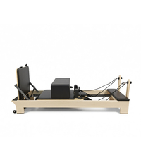 Equipo de Pilates Reformer de Madera de Arce para Mejorar la Postura, Máquina de Pilates Reformer de Madera de Arce para Estudios de Yoga y Bienestar