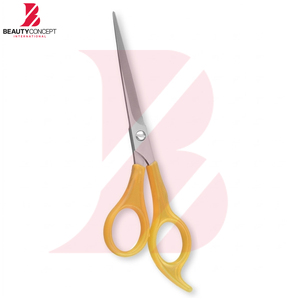 Produit phare : Ciseaux de barbier avec manche en plastique couleur or, en acier inoxydable, lames tranchantes, outil de salon - Product Image 3